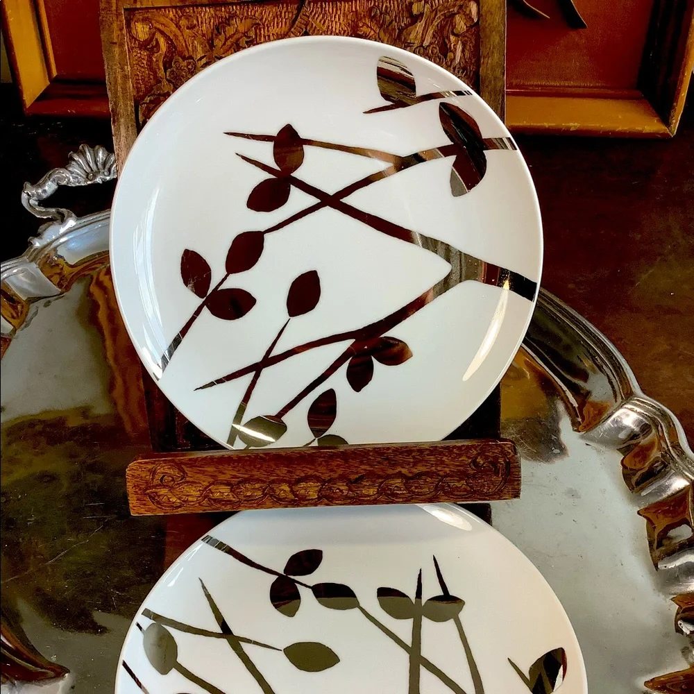 David Stark for West Elm Salad Dessert Plates 2 each